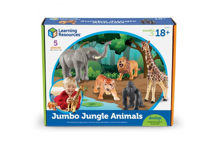 Animales jungla Jumbo 5 piezas 20x38 cm